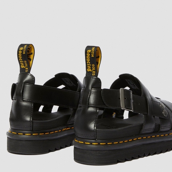 Dr martens terry black Brando sandals NiB - Picture 5 of 8